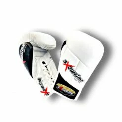 Showtime Boxhandshuhe Prime Aus Echtem Leder Weiß