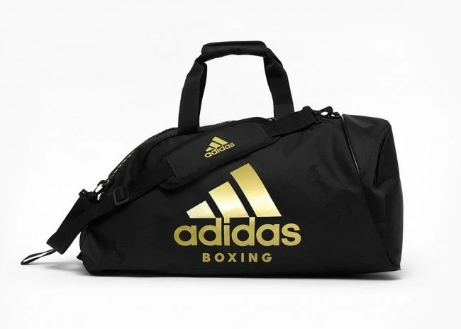 ADIDAS 2 In 1 "Boxing" Sporttasche Schwarz/gold