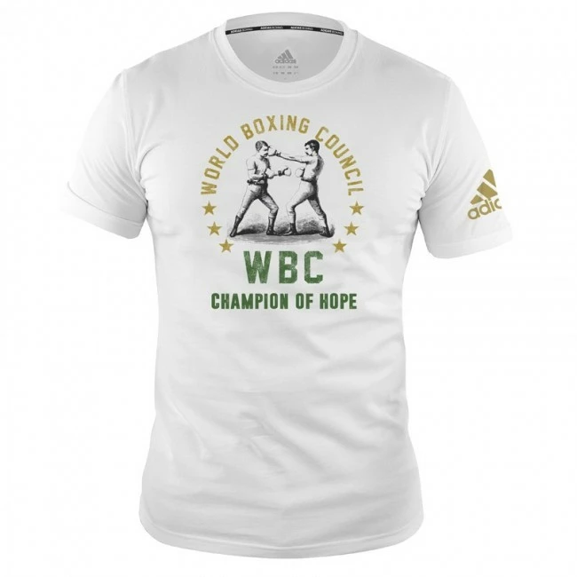 Adidas WBC T-Shirt Champ Of Hope-Weiß