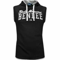 Benlee Epperson Men Sleeveless Hooded Shirt Marl Grey Schwarz