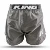 KING PRO BOXING MUAY THAI SHORTS CLASSIC GREY