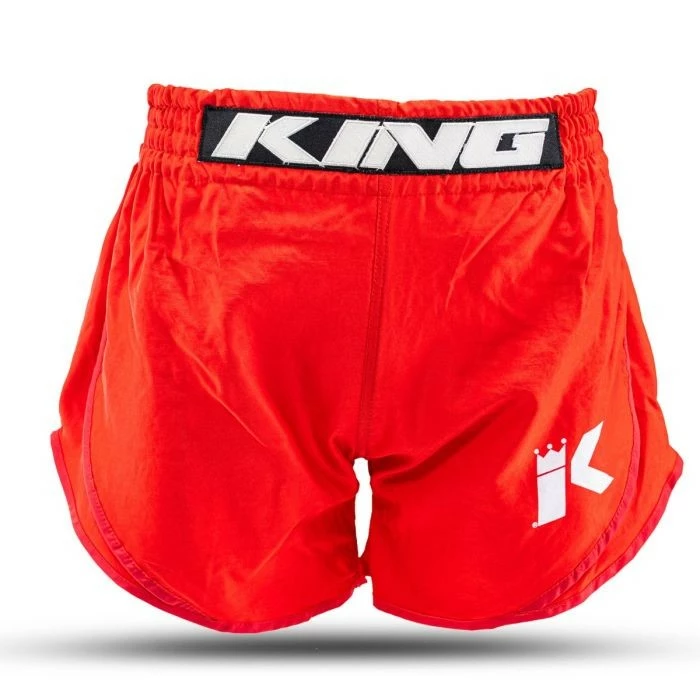KING PRO BOXING MUAY THAI SHORTS CLASSIC RED