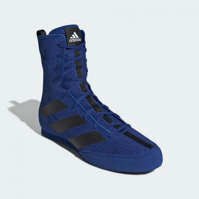 ADIDAS BOX HOG 3 BOXSCHUH BLAU/SCHWARZ – Bild 2