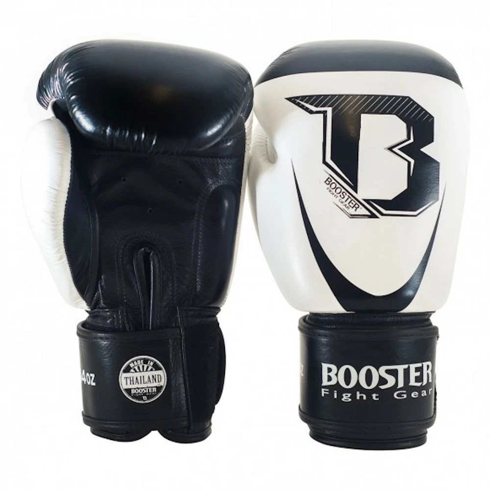 Booster Boxhandschuhe Pro Siam 1 Schwarz Weiss Leder