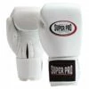 Super Pro Combat Gear Legend Leder Boxhandschuhe Weiss