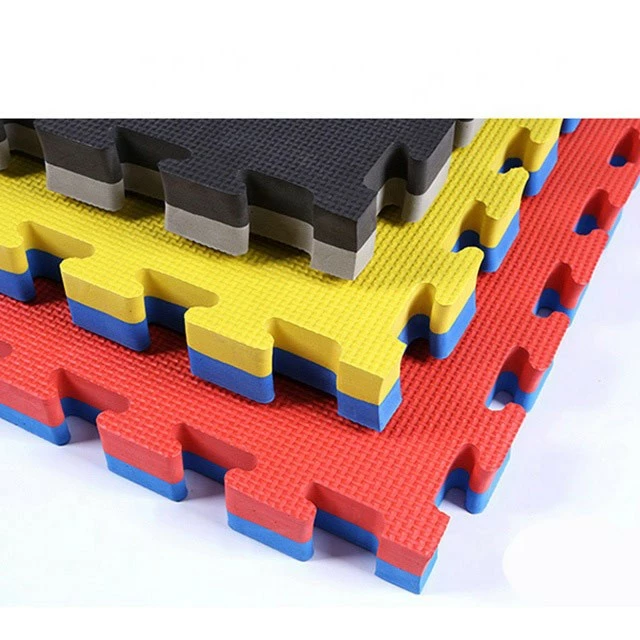 Puzzelmatte 100 X 100 X 2,5/4 Cm Blau/Gelb – Bild 3