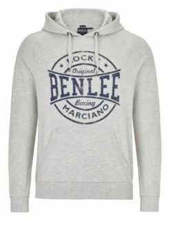 Benlee Rocky Marciano Men Hooded Kenmore Hoody Marl Grey Grau