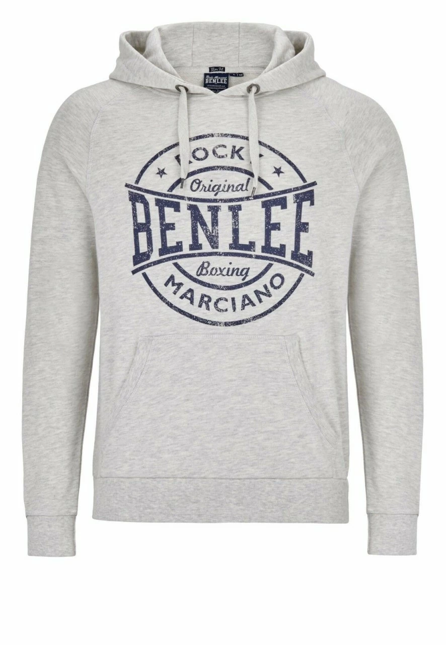 Benlee Rocky Marciano Men Hooded Kenmore Hoody Marl Grey Grau