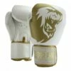 Super Pro Combat Gear Warrior Leder (Kick)Boxhandschuhe White/gold