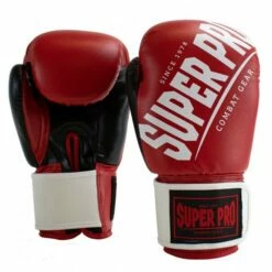 Super Pro Combat Gear (Kick)Boxhandschuhe Rebel Red/black/white