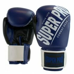 Super Pro Combat Gear (Kick)Boxhandschuhe Rebel Blue/black/white