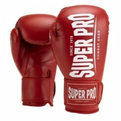 Super Pro Combat Gear Champ (Kick-)Boxhandschuhe Rot/Weiß