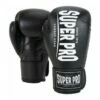 Super Pro Combat Gear Champ Boxhandschuhe Schwarz/Weiß