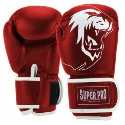 Super Pro Combat Gear Talent (Kick-)Boxhandschuhe Rot/Weiß