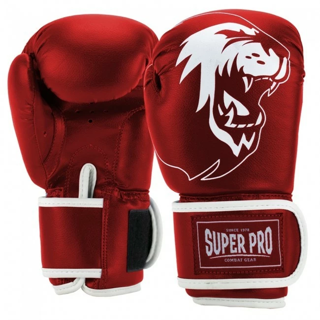 Super Pro Combat Gear Talent (Kick-)Boxhandschuhe Rot/Weiß
