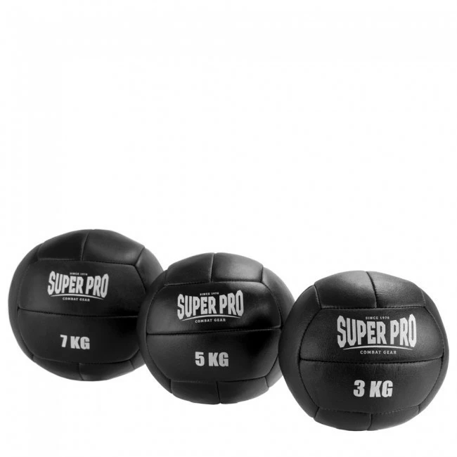 Super Pro Medizin Ball Leder 3 Kg – Bild 4