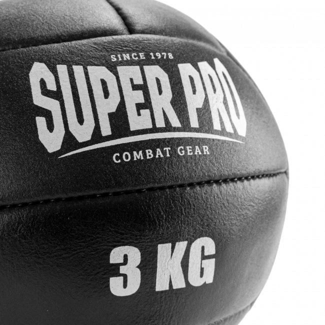 Super Pro Medizin Ball Leder 3 Kg – Bild 3