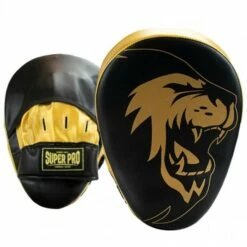 Super Pro Hand Pads Curved Gold/black PU