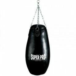 Super Pro Combat Gear Teardrop Boxsack Schwarz 90x30 Cm