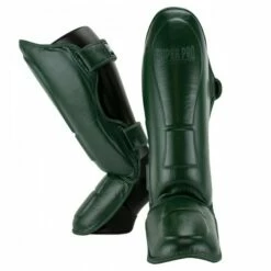 Super Pro Combat Gear Leder Schienbeinschoner Guardian SE Grün