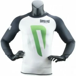 Super Pro Rash Guard Long Sleeve No Mercy Black/green/silver