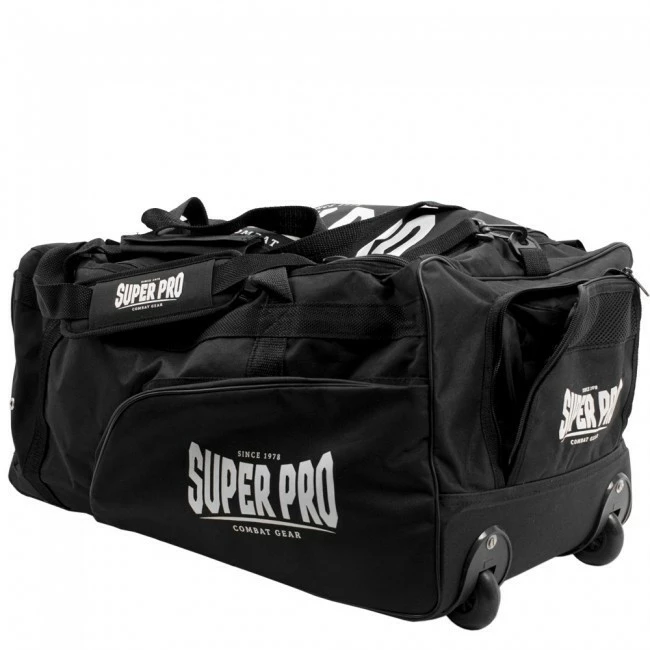 Super Pro Sporttasche Combat Gear Trolley Bag Schwarz – Bild 5