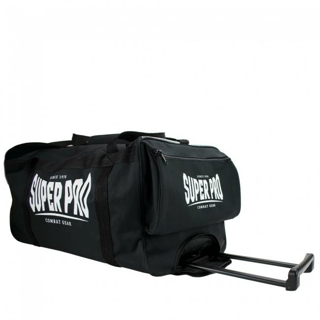 Super Pro Sporttasche Combat Gear Trolley Bag Schwarz – Bild 4