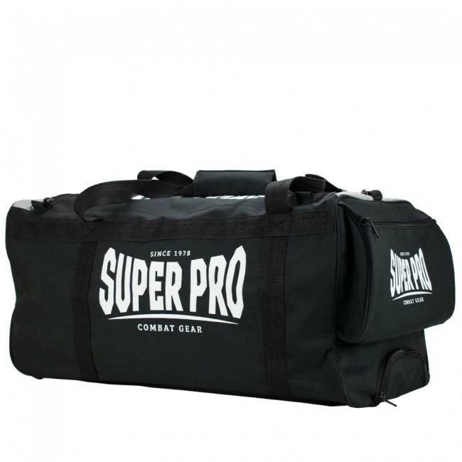 Super Pro Sporttasche Combat Gear Trolley Bag Schwarz/Grau/Weiß – Bild 4