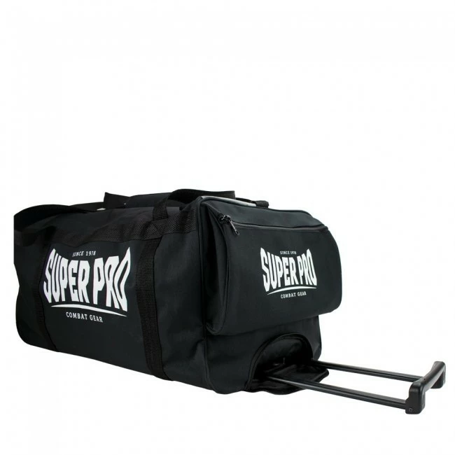 Super Pro Sporttasche Combat Gear Trolley Bag Schwarz/Grau/Weiß – Bild 3