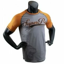 Super Pro Combat Gear T-Shirt Sublimation Challenger Grau/Orange/Schwarz