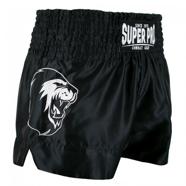 Super Pro Combat Gear Thai- Und Kickboxing Short Hero Schwarz/Weiß