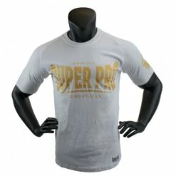 Super Pro T-Shirt S.P. Logo Weiß/Gold