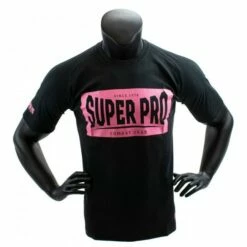 Super Pro T-Shirt S.P. Block-Logo Black/pink