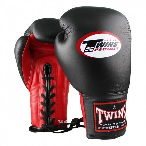 Twins Boxhandschuhe BGLL 1 Leder Rot Schwarz