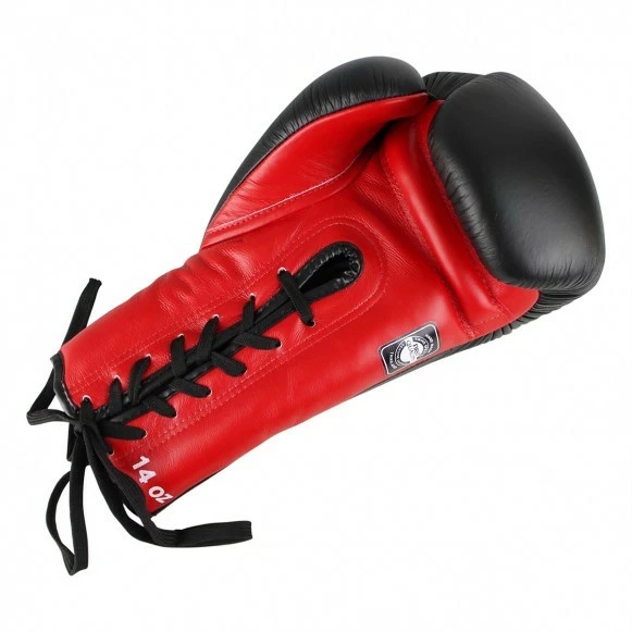 Twins Boxhandschuhe BGLL 1 Leder Rot Schwarz – Bild 4
