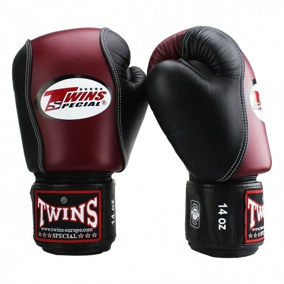 Twins BGVL 7 Boxhandschuhe Weinrot Schwarz – Bild 2