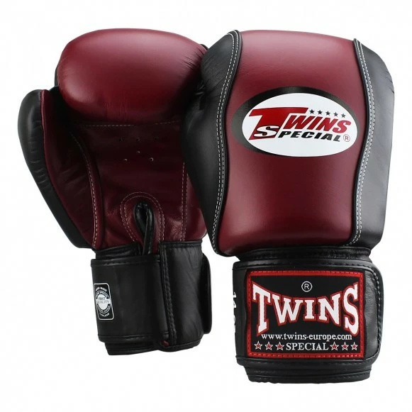 Twins BGVL 7 Boxhandschuhe Weinrot Schwarz
