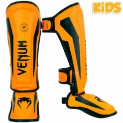 Venum Elite Kinder-Schienbeinschoner - Exklusiv - Neonorange