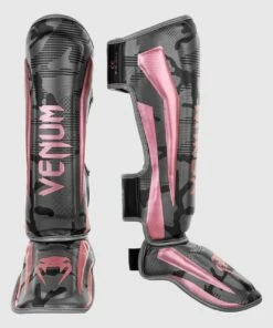Venum Elite Schienbeinschutz - Schwarz/Rosagold