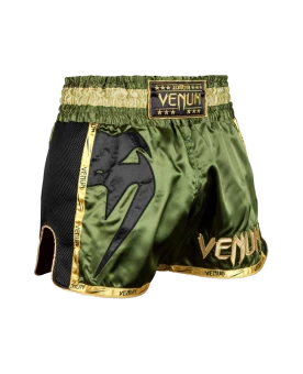 Venum Muay Thai Shorts Giant - Khaki/Schwarz – Bild 2