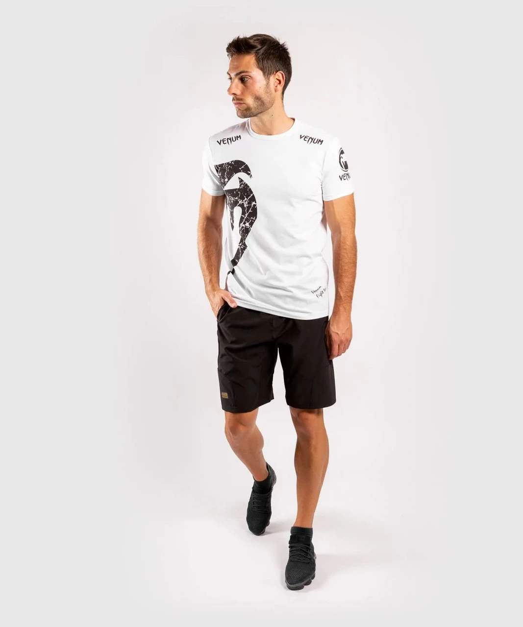 Venum Giant T-Shirt Weiß/Schwarz – Bild 3