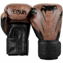 Venum Impact Boxhandschuhe - Schwarz/Braun