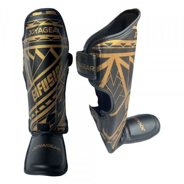 JG X ENFUSION TRIBE SHINGUARDS – BLACK/GOLD