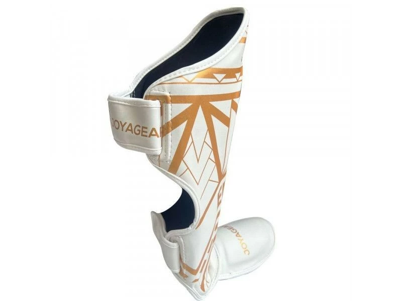 JG X ENFUSION TRIBE SHINGUARDS – WHITE/GOLD – Bild 3